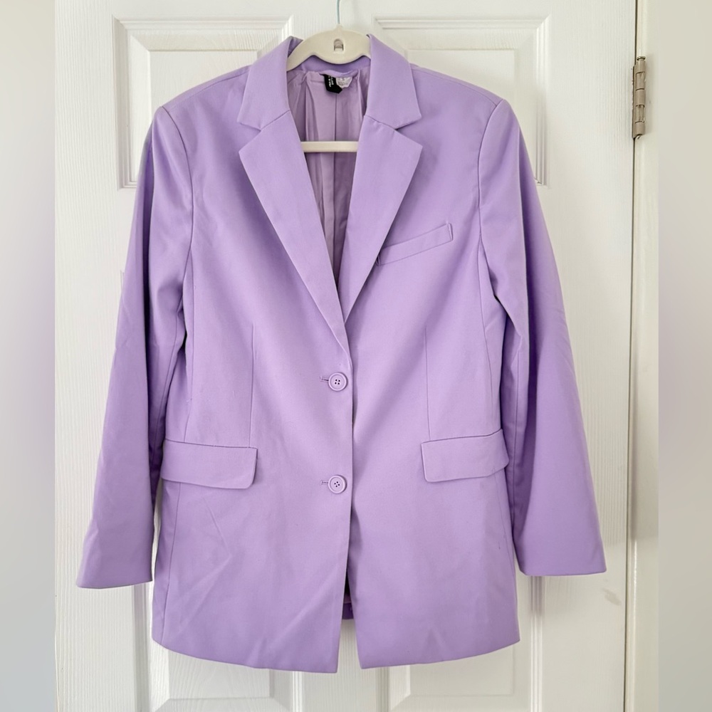 Lavender Women's oversized Blazer